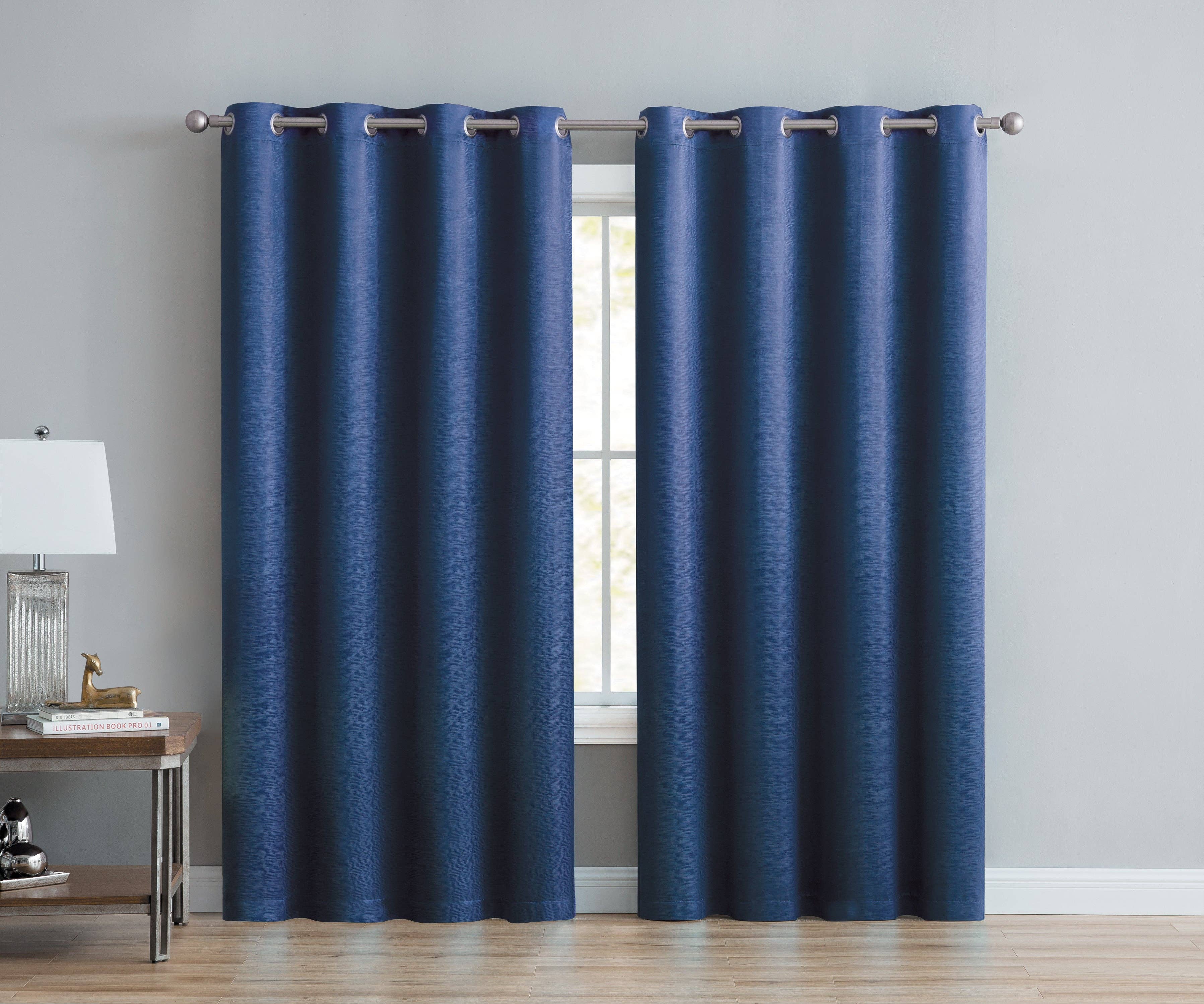 Linen Mart – wholesale Curtain – Abstract Grommet Top Thermal Insulated Blackout Window Curta1