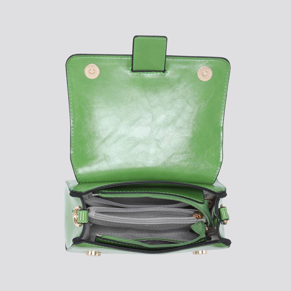 House of Milano - Wholesale Top Handle Bag - Women's - 25048 Vegan Leather Mini Crossbody Bag6