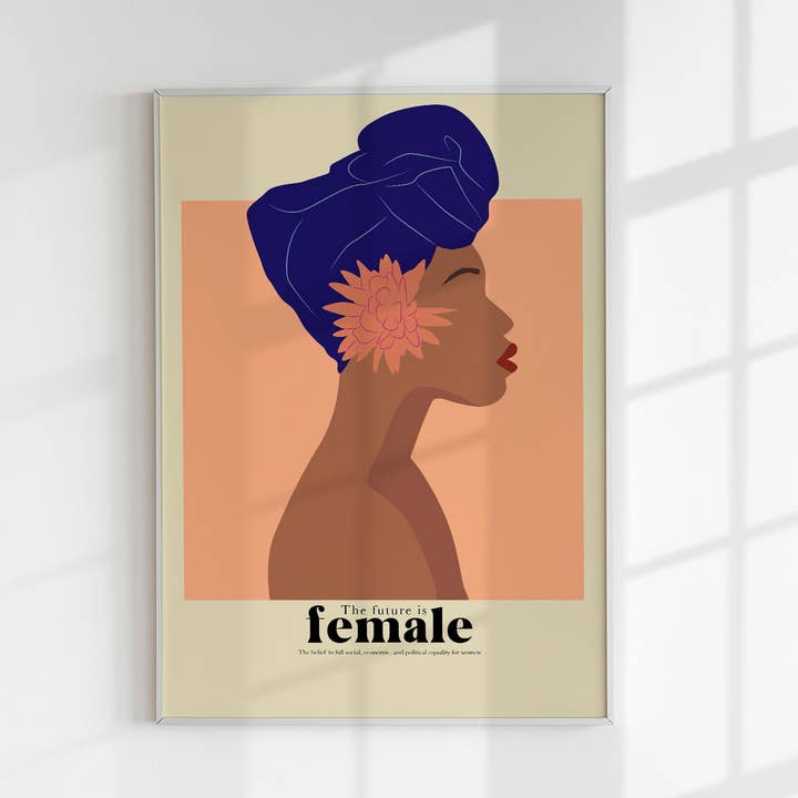 Die Zukunft ist weiblich Nr. 5 Kunstposter für den Großhandel von Patroa Studio