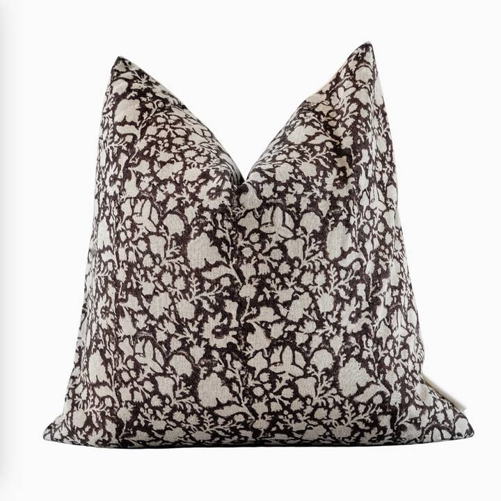 Funda de cojín de lino con estampado en bloque – Cojín boho para venta al por mayor de RuffledThread