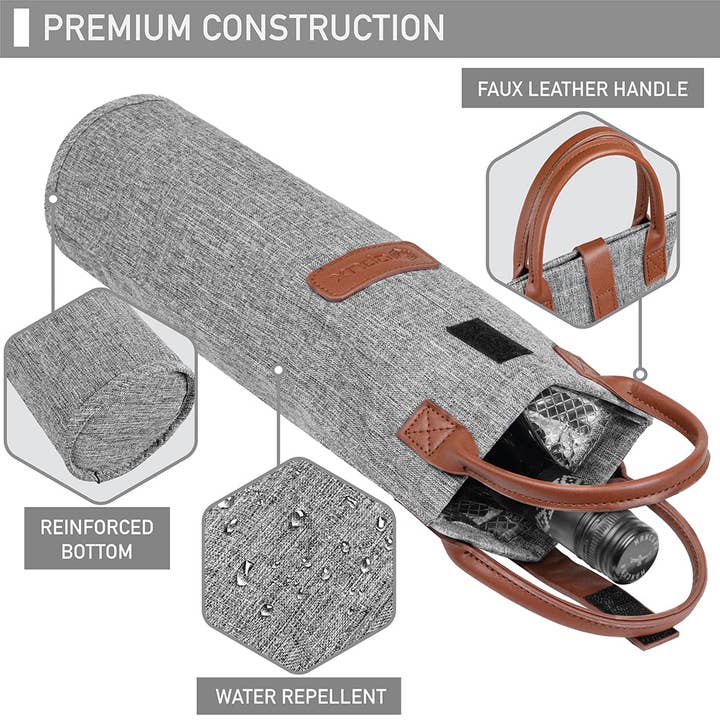 OPUX - Wholesale Wine tote - 1 Bottle Classic Wine Carrier Bag44