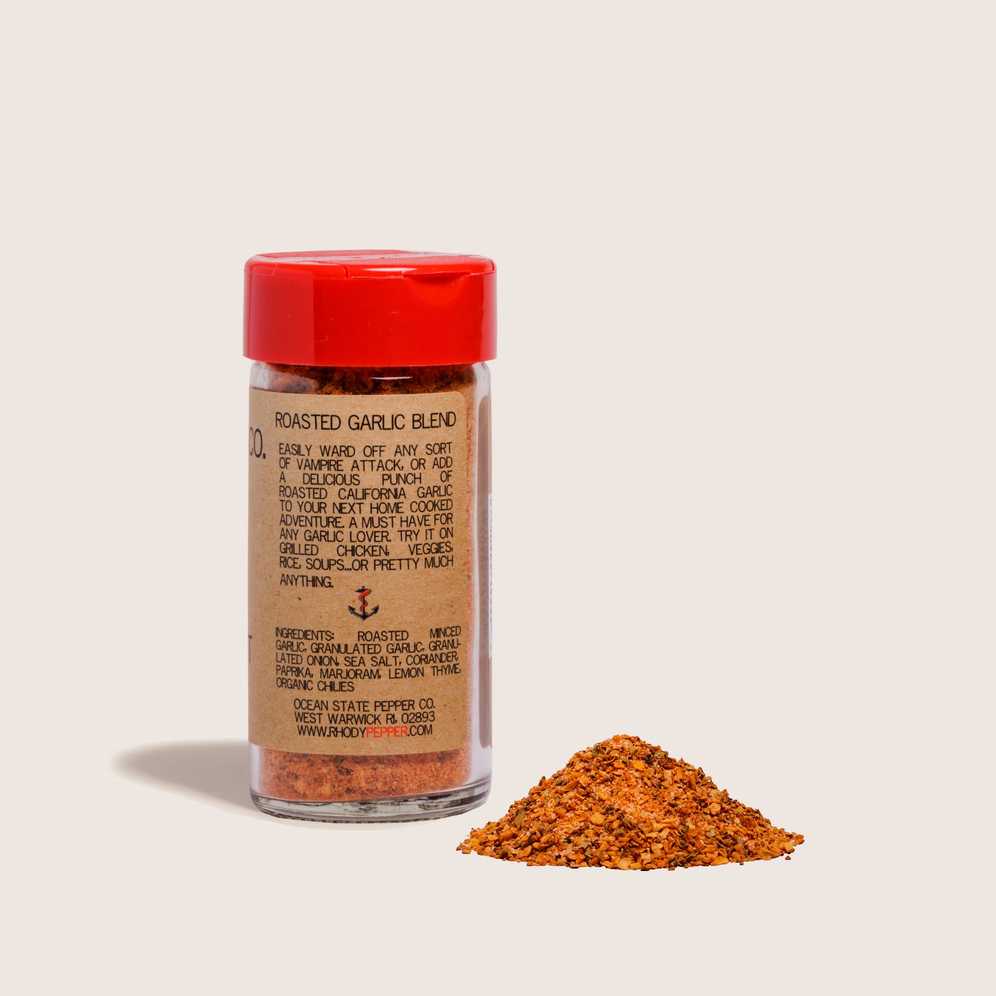 Ocean State Pepper Co. - Wholesale Dried Spice Mix - Vampire Repellent - Roasted Garlic Blend1
