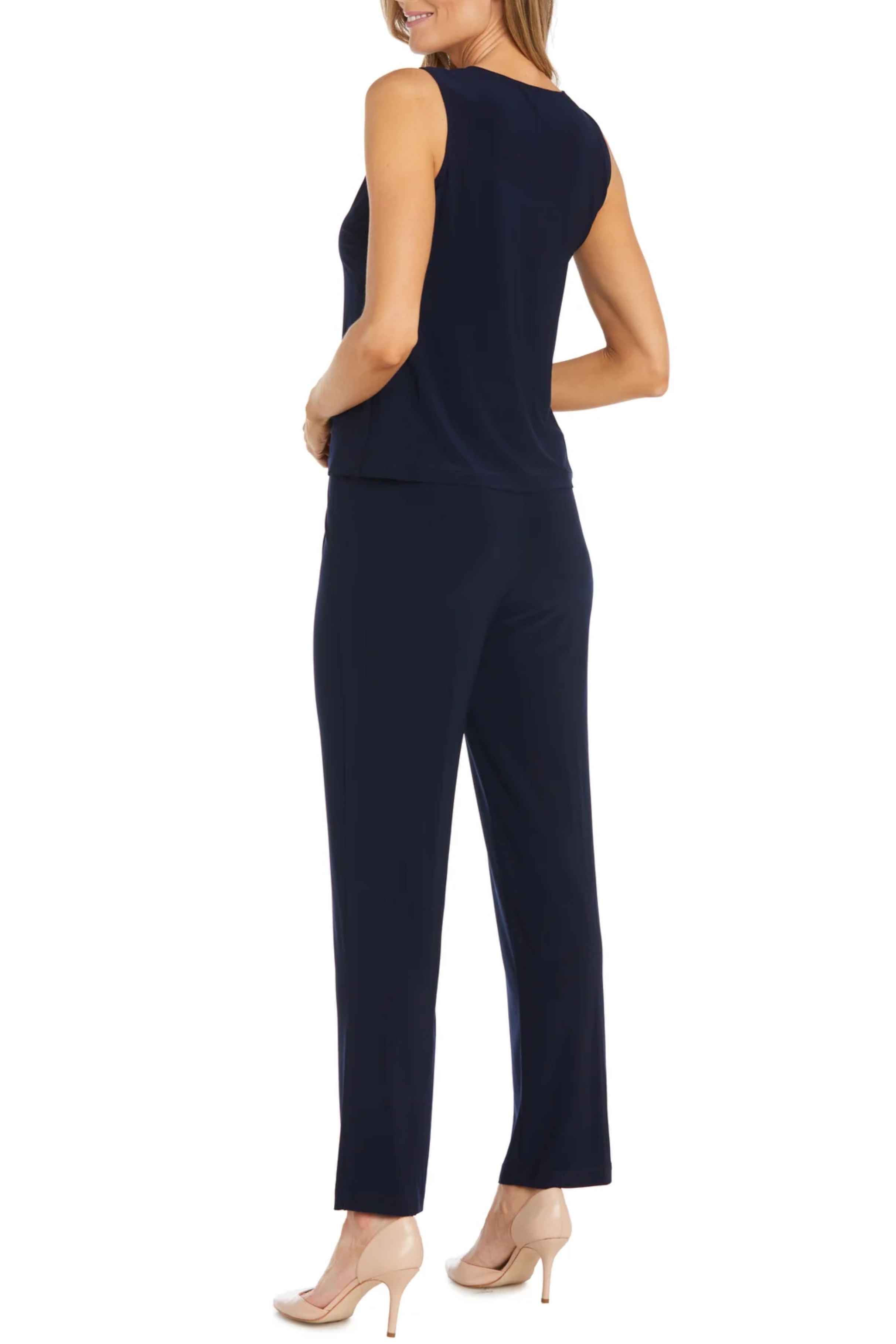 NAVY RM Richards 3-Piece Glitzy Evening Pants Suit Set for wholesale on Faire5