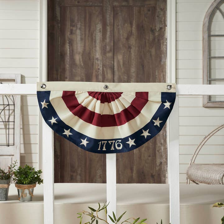 VHC Brands - Wholesale Flag - My Country 1776 USA Bunting Flag 12x24