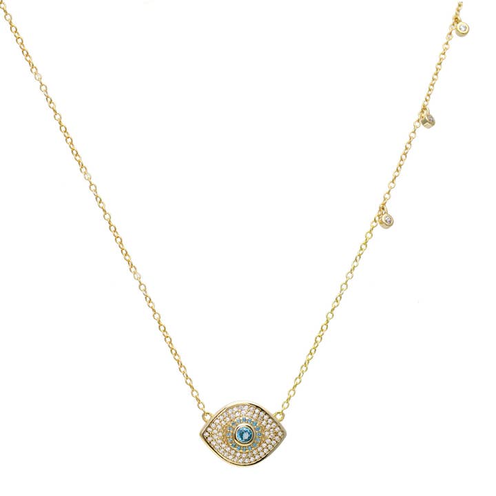 Evil Eye Bezel Halsband för wholesale av JTG Jewelry