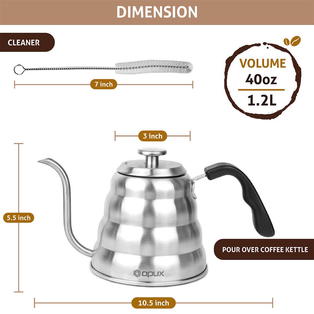 OPUX – wholesale Kettle – Pour Over Gooseneck Kettle with Thermometer 40 oz11
