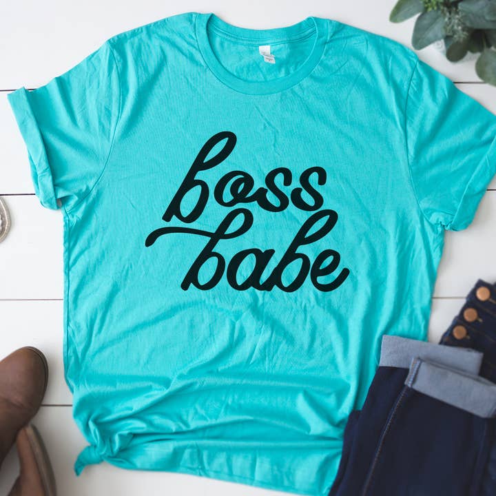 T-shirt Boss Babe pour la vente par Quotable Life
