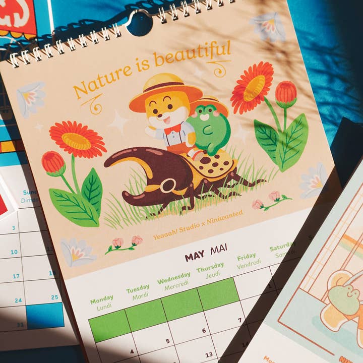 Yeaaah! Studio - Wholesale Calendar - 2026 calendar illustrated by Yeaaah! Studio & Niniwanted19