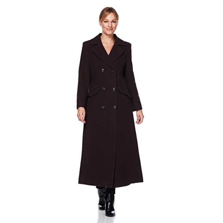 Anastasia – Engroshandel Frakke - Dame – Dame Dobbelt Breasted Uld Cashmere vinterfrakke