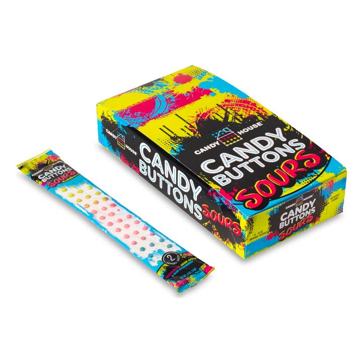 Doscher's Candy - Wholesale Hard Candy - Sour Collection Candy House® Candy Buttons : 24-Count Box1
