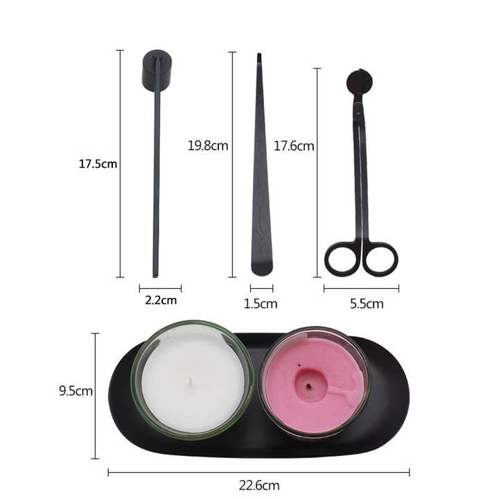 Blooms of Love - Wholesale Wick trimmer - 4 in 1 Candle Accessory Set