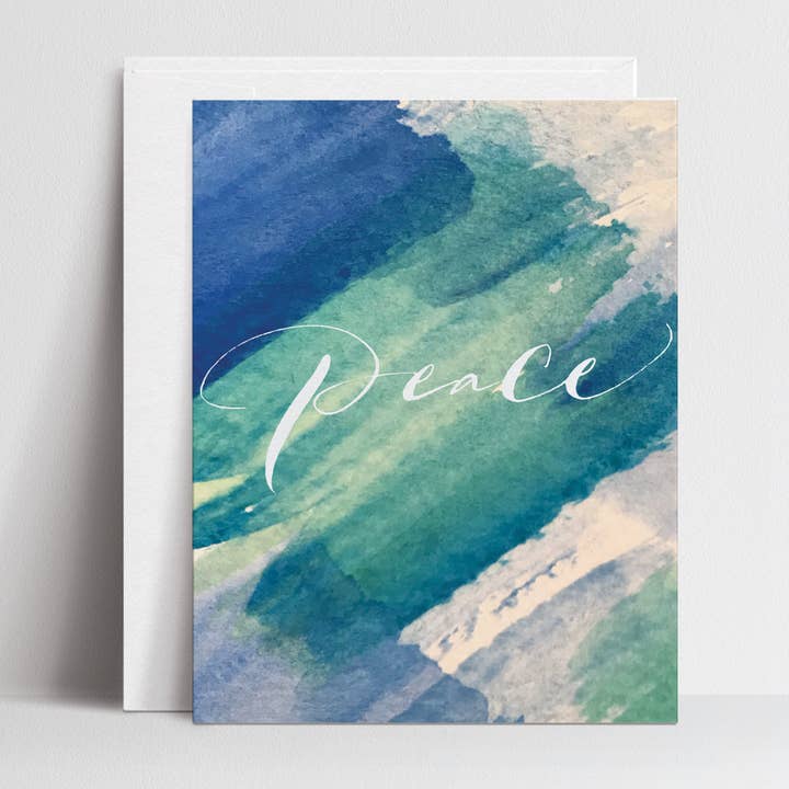 Paz (Azul) - Tarjetas de Felicitación para venta al por mayor de Paperfinger