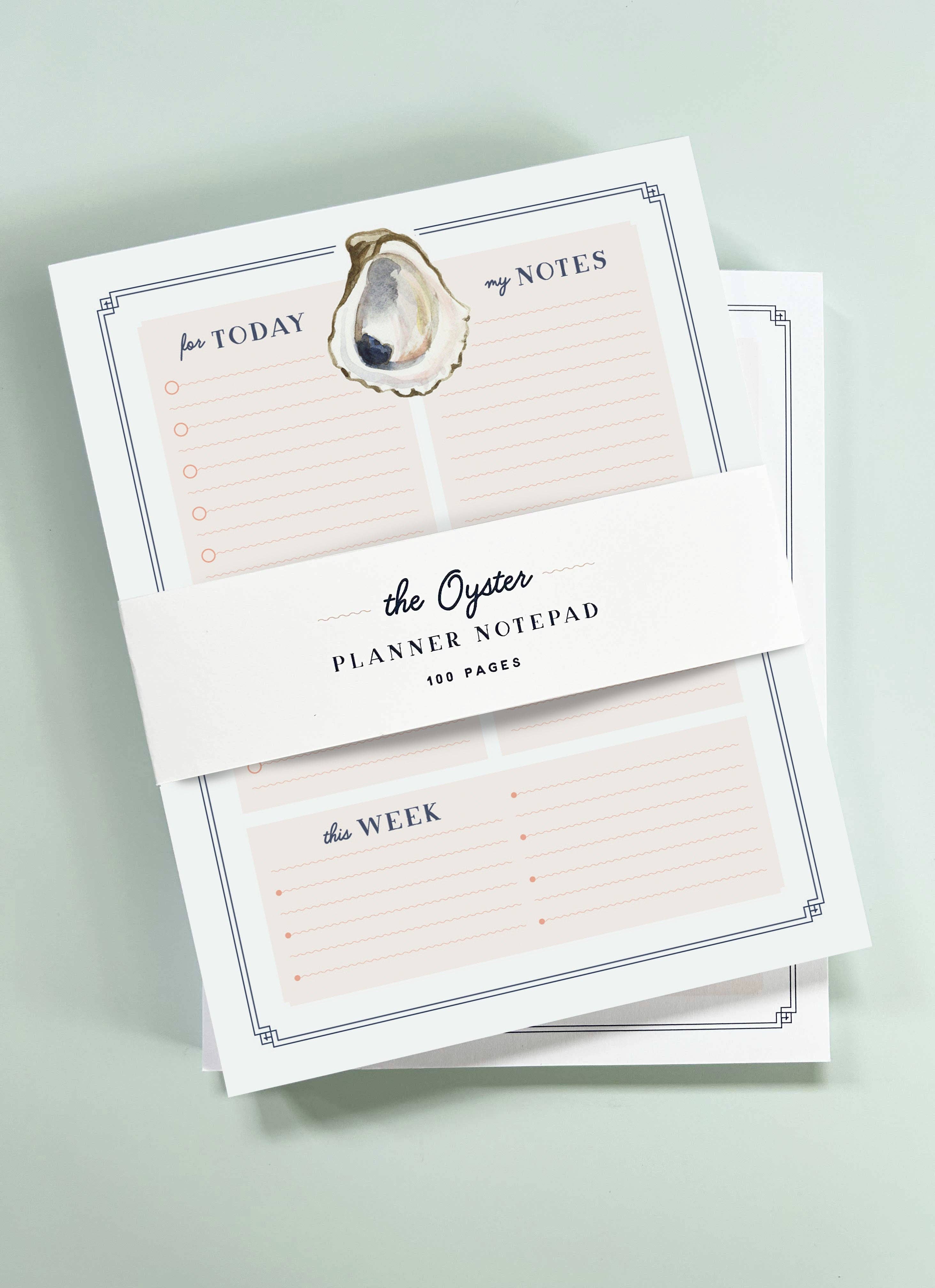 Texture Design Co - Wholesale Notepad - The Oyster Planner Notepad2
