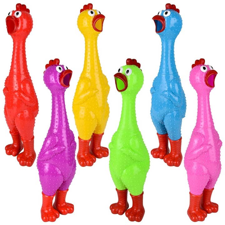 24" Giant Rubber Chicken 6ct - LLB Toys and other Purchase Wholesale rubber chicken. Free Returns & Net 60 Terms on Faire trending on Faire.