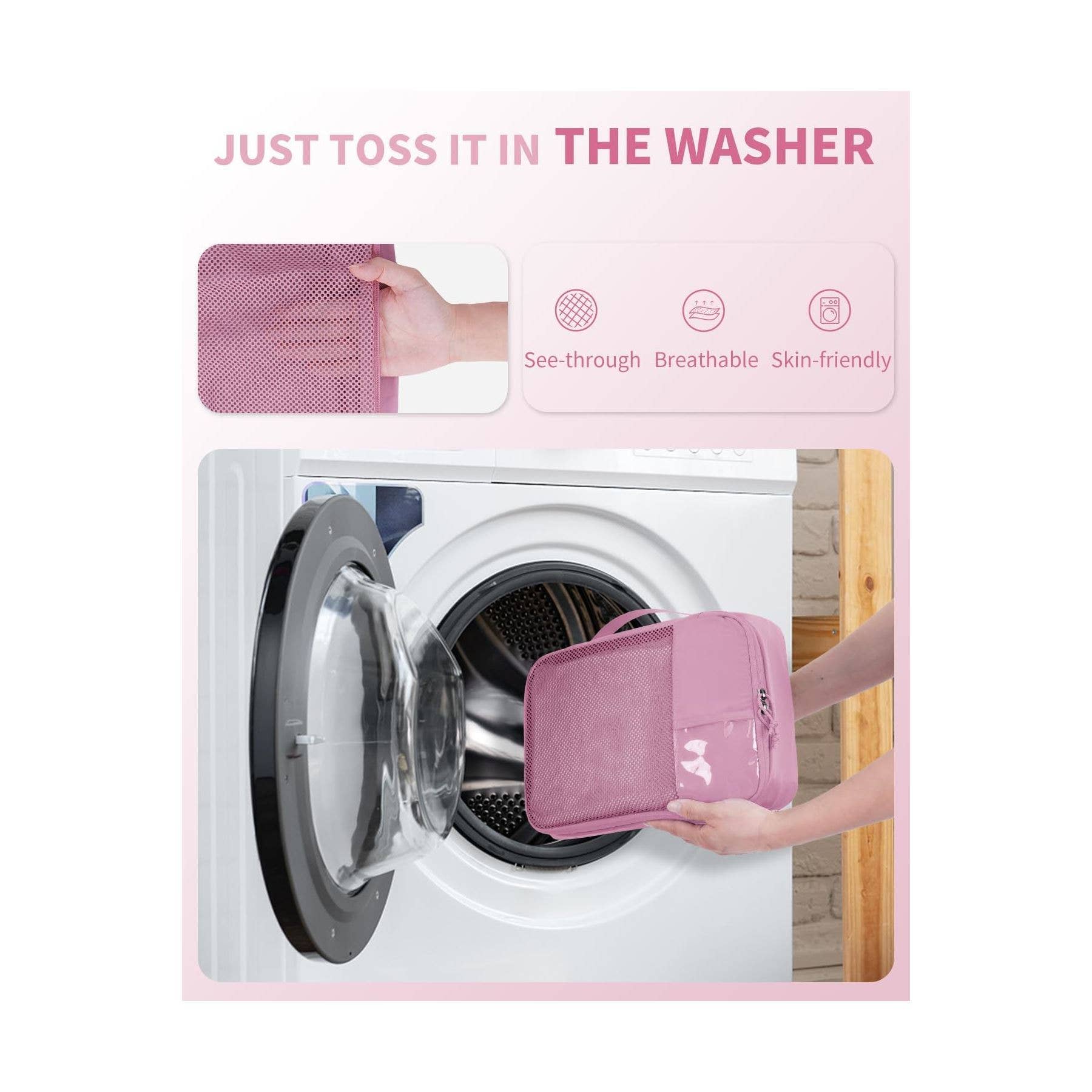 wandf – Engroshandel Pakkeemballage – 6 stk. kuffertorganisatorposer med mærke til rejsetilbehør17