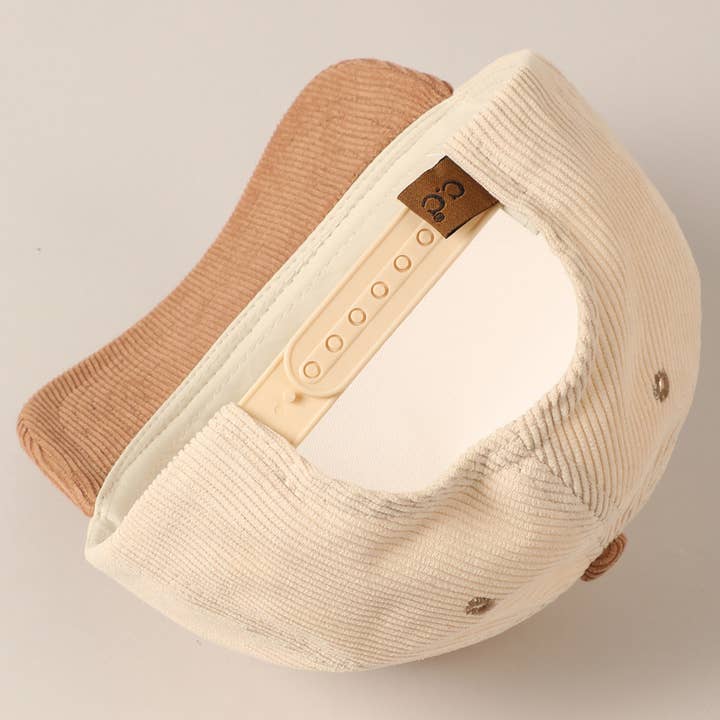 Fashion City – wholesale Baseballkeps - Unisex – Sätt den på min cowboy's Tab tvåfärgad corduroy-keps3