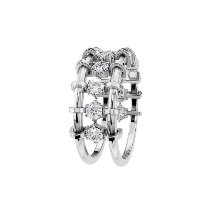 PureYou Jewelry – Engroshandel Vielsesring – 14K guld diamant evighedsring, vielsesring, stabelbar ring