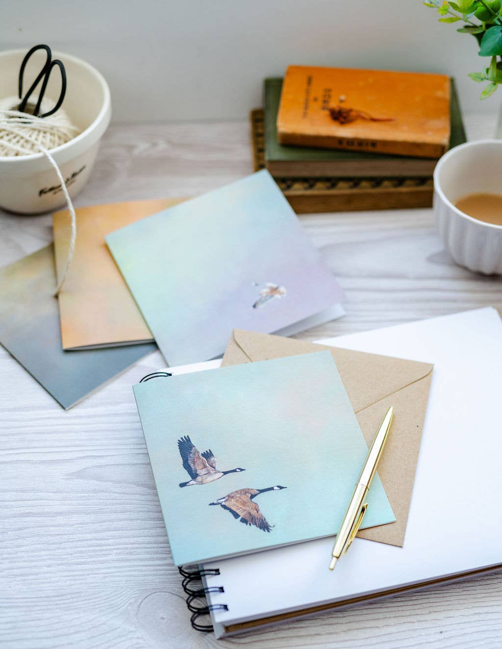 Portrait of Clouds - Wholesale Everyday Greeting Card - Canada Geese Greetings Card "Sacrosanct" - Luxury Cardstock8