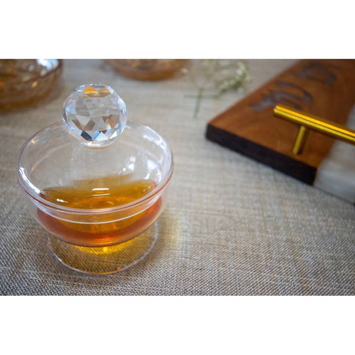 AULICA - Wholesale Sugar/Sweetener - Diamond glass sugar bowl 8x8x8.5cm1