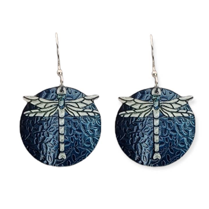 DRAGONFLY W/ INDIGO DISC, LARGE for wholesale by Beautiful Medusa