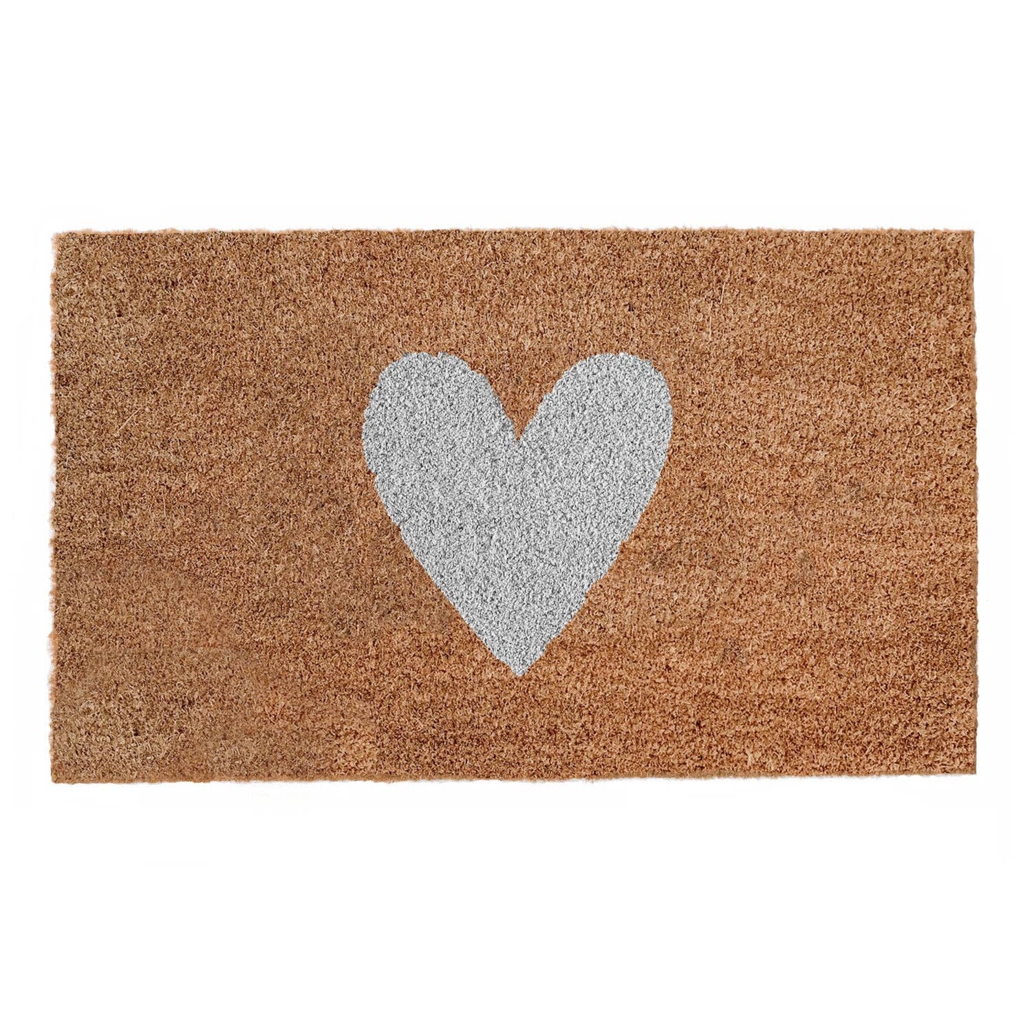 Eulenschnitt - Wholesale Floor Mat - Coir doormat white heart (pack of 6)1