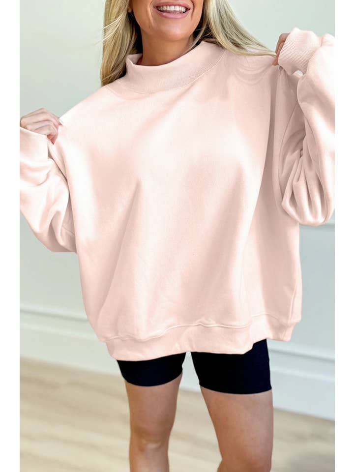 66DISCO - Wholesale Sweatshirt - Women's - 66 Plus Size Blessed Embroidered Mock Neck Sweatshirt (S-4X)3