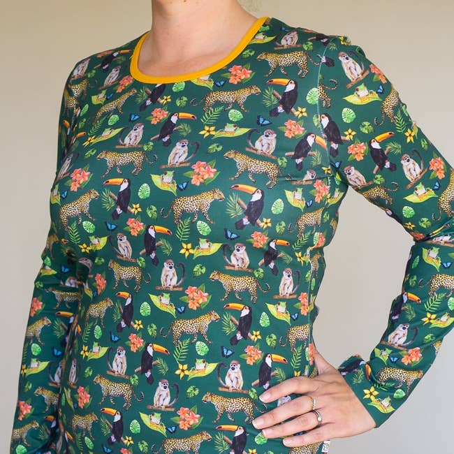 Top Rainforest en verde para mujer para venta al por mayor de JECO