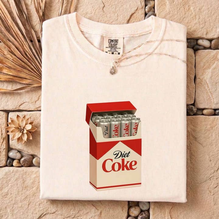 Diet Coke Graphic Tee Comfort Colors Vintage Soda Shirt for wholesale by PressPilotCo