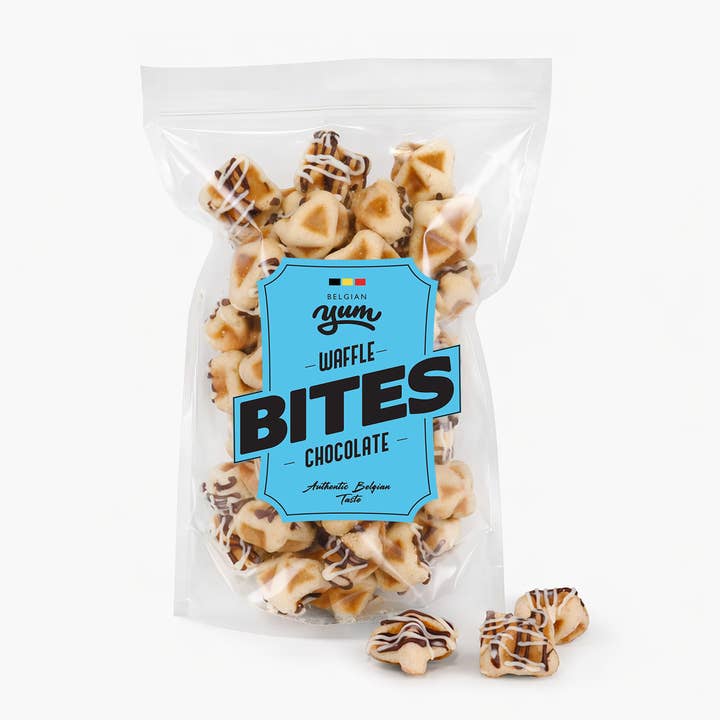 Belgian Waffle Bites 11oz – Chocolate for wholesale by BelgianYum