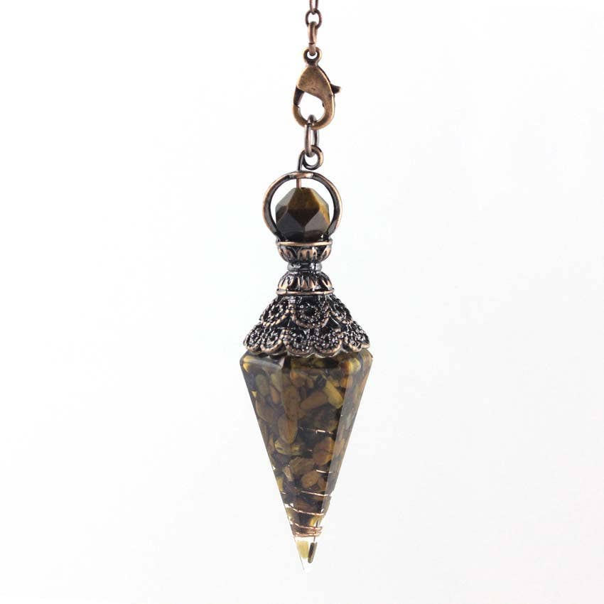 Gemcohub - Wholesale Spiritual Stone/Crystal - Hexagonal Diamond Cone Pendulum3