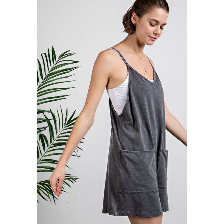 Rae Mode - Wholesale Romper - Women's - MINERAL WASHED COTTON POLY ROMPER20