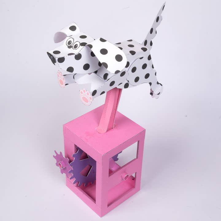 Go on make me - Wholesale DIY Craft Kit - Kids - Running Dog - Rob Ives Paper Animation Kits