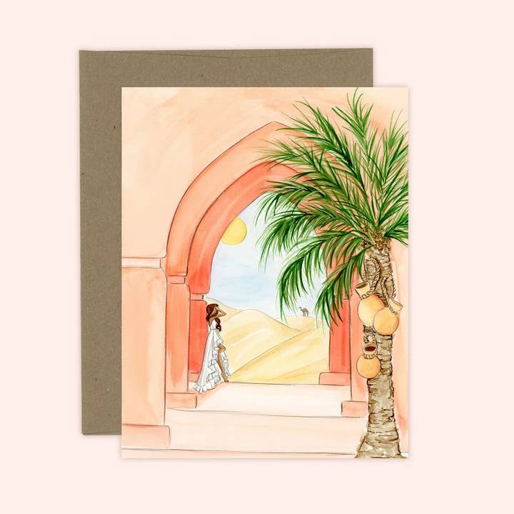 Desert Days Tropical - Everyday Greeting Card for wholesale by Almeida Illustrations
