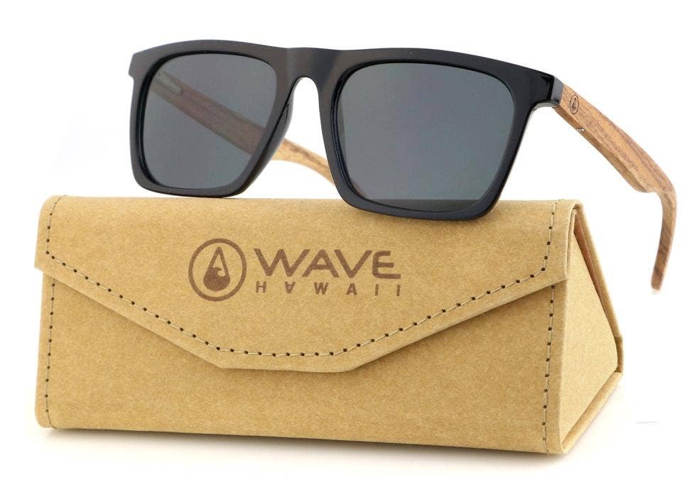 WAVE HAWAII - Vente Lunettes de soleil – unisexe - Lunettes de soleil WAVE HAWAII Tobo en bois de zébrano5