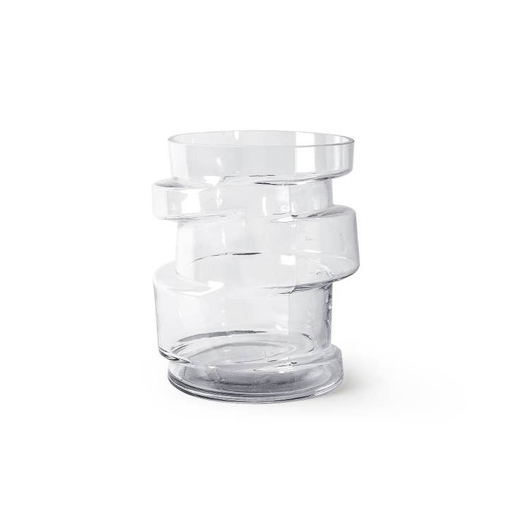 Galore Home - Wholesale Vase - Spiral Premium Solid Glass Vase