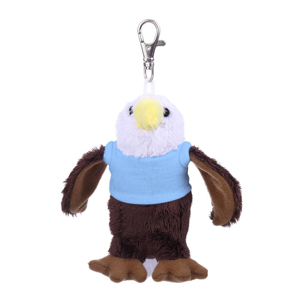 Plushland - Vendita all'ingrosso Portachiavi - Unisex - Portachiavi da 4" - Aquila con camicia personalizzata4