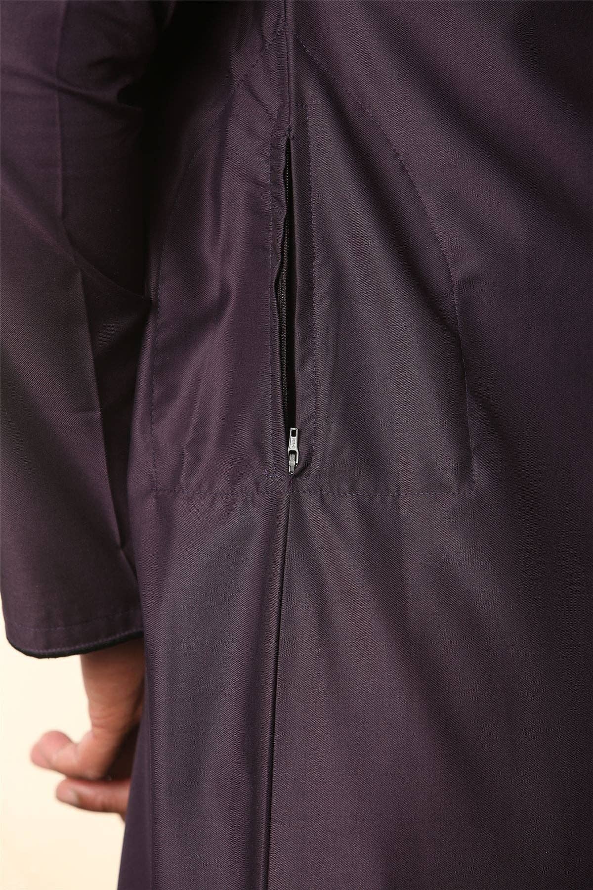 Infinity Leather (Upperclass Fashions Ltd) - Wholesale Robe - Men's - Mens Thobe Jubba Emirati Islamic Arabic Eid Embroidery Kaftan Jubbah Robe5