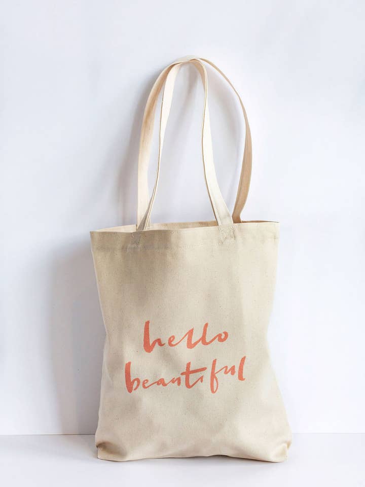 Væsentlige lærred Tote for engroshandel hos Limonella Co