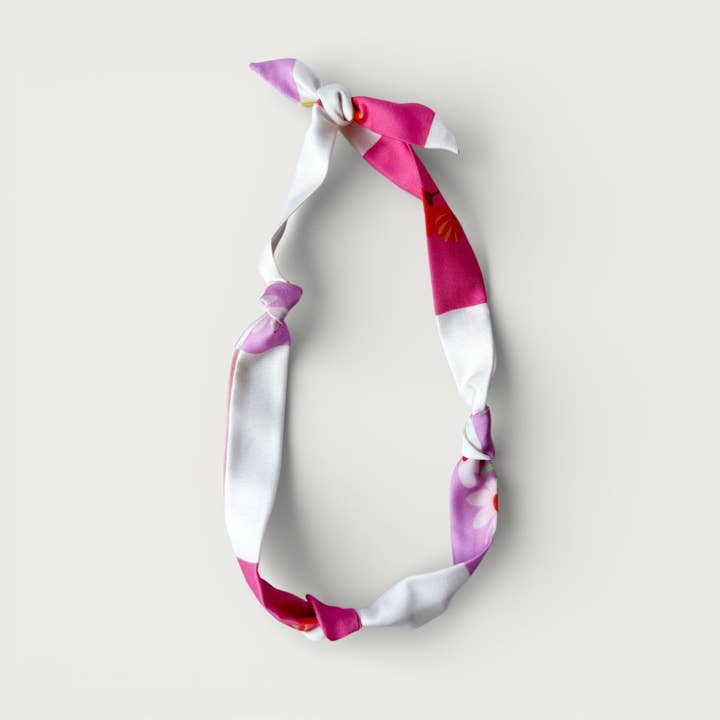 Blomstret blokeret silketørklæde halskæde for engroshandel hos ETHICGOODS