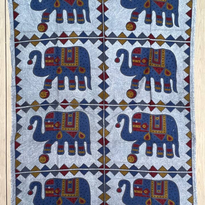 Lungta Imports - Wholesale Tapestry/Textile - Indian Elephants Tapestry Wall Decor Beach Throw5