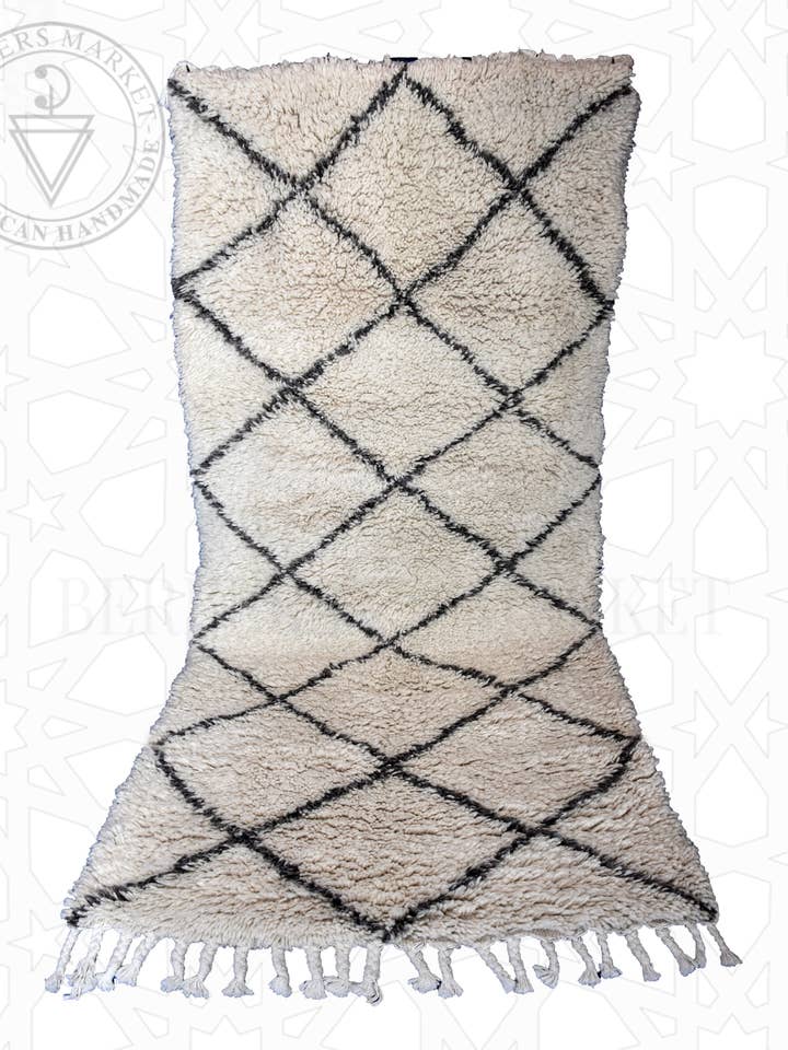 Tapis marocain Beni Ourain pour la vente par Berbers Market