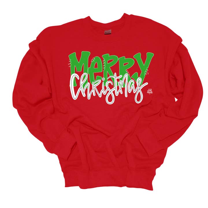 Merry Christmas RED Sweatshirt for wholesale by DK Designs Georgia