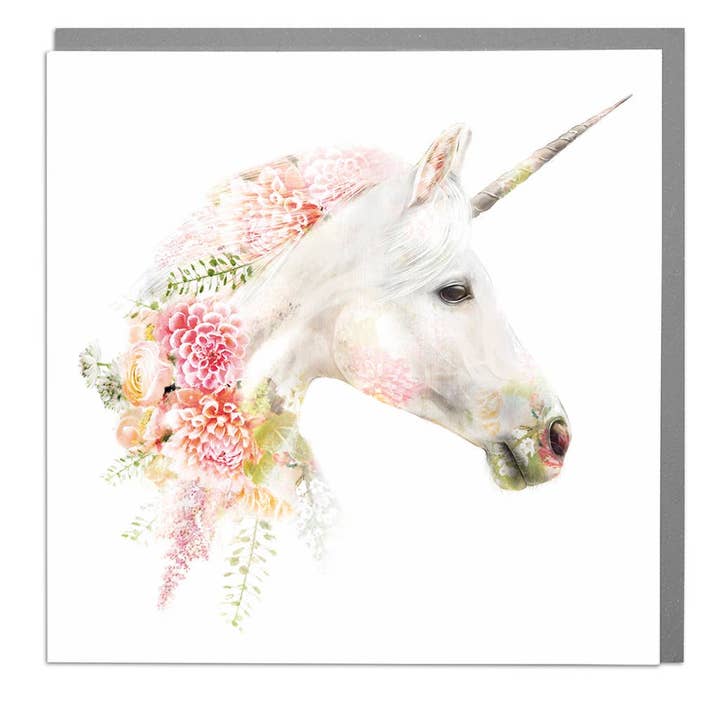 Lola Design Ltd - Wholesale Christmas Card - Unicorn Card