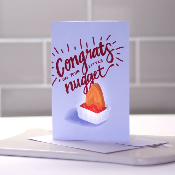 Little Nugget Card for wholesale by Banana Soup