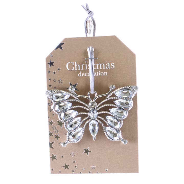 Oak Street Wholesale - Wholesale Ornament - Crystal Butterfly Orn
