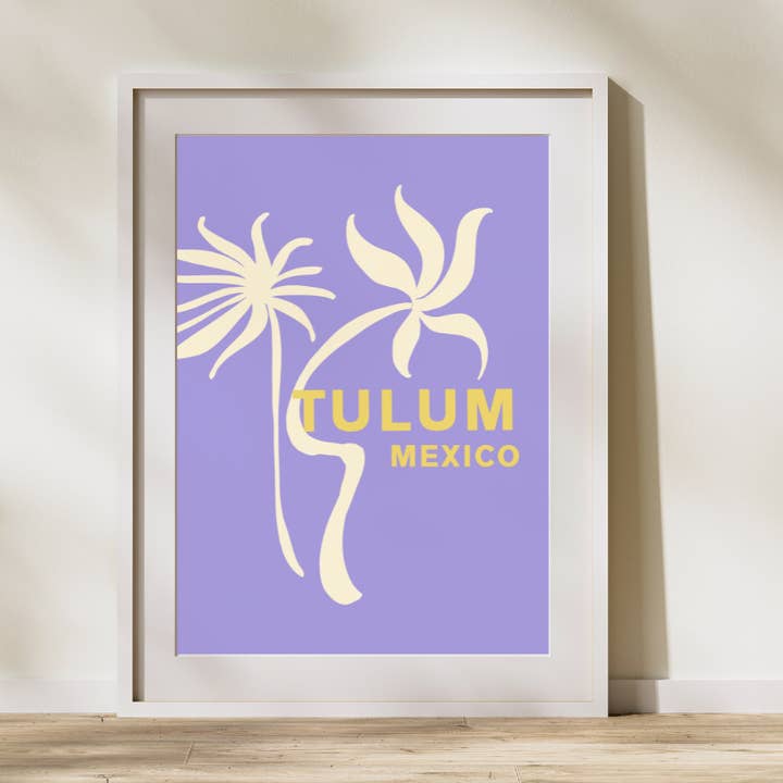 Stampa murale Tulum Vacay per la vendita all'ingrosso da parte di Flamingo Candles