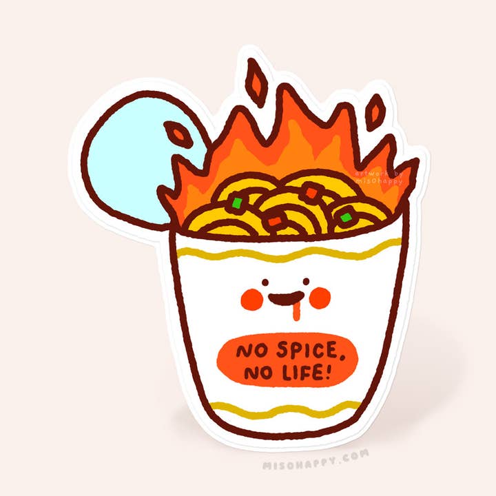 "No Spice, No Life!" Sticker for wholesale by MIS0HAPPY
