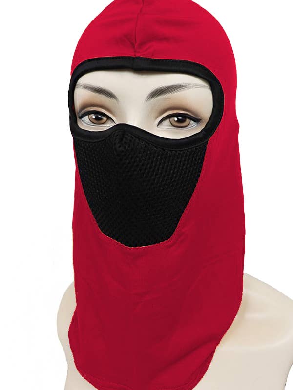 Maschera da sci passamontagna con pannello a rete monoforo tinta unita per la vendita all'ingrosso da parte di Cap Zone