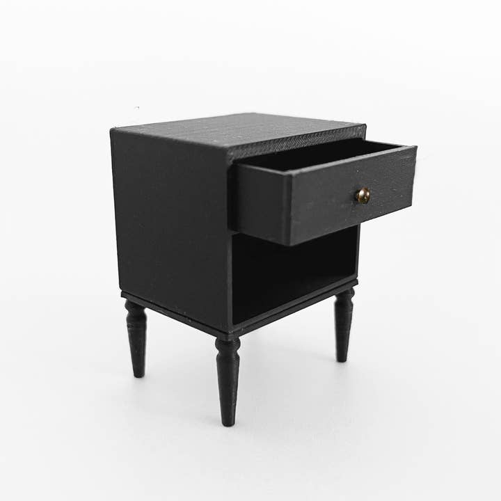 Miniette - Wholesale Doll Accessory Kit - Kids - Miniature Dollhouse Nightstand – Modern Side Table8