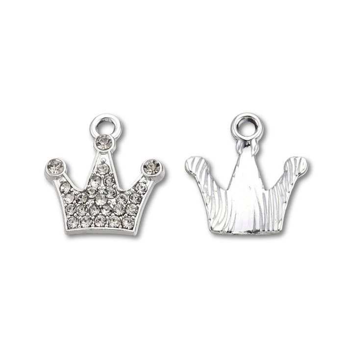 Love, Paige Designs - Wholesale Individual Charm/Pendant - Crown Silver Charm1